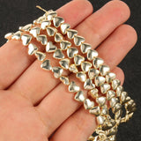 Heart Hematite Beads 6mm for Jewelry Making DIY