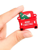 10PCS Christmas Truck Silicone Beads DIY BPA Chewable Dummy Necklace
