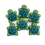10pcs Tortoise Silicone Beads Teether DIY Jewelry Accessories