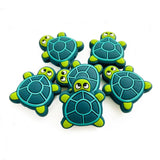 10pcs Tortoise Silicone Beads Teether DIY Jewelry Accessories