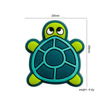 10pcs Tortoise Silicone Beads Teether DIY Jewelry Accessories