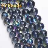 Austria Gray Crystal Moonstone Glitter Beads 6-12mm Round