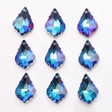 Baroque Crystal Pendant 11x16/15x22mm Maple Leaf Charm Beads for DIY Jewelry