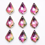 Baroque Crystal Pendant 11x16/15x22mm Maple Leaf Charm Beads for DIY Jewelry