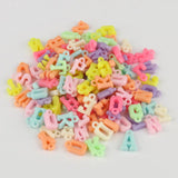 200pcs Candy Acrylic Beads Letter Shape for Girls DIY Jewelry Making