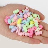 100pcs Sugar Shape Acrylic Beads Candy Spacer Beads For DIY Jewelry Making