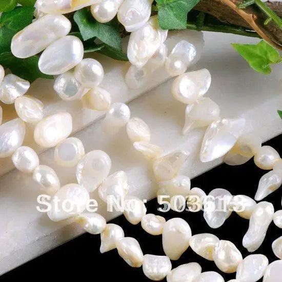 Milk Freshwater Pearl Blister Loose Bead 8x15mm