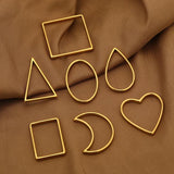 5Pcs Stainless Steel Moon Heart Charms for Jewelry DIY
