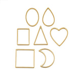 5Pcs Stainless Steel Moon Heart Charms for Jewelry DIY