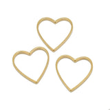 5Pcs Stainless Steel Moon Heart Charms for Jewelry DIY