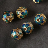 5Pcs 10mm Copper Spacer Beads for Jewelry Making