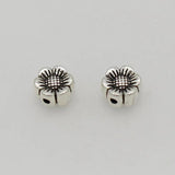 50pcs Antique Silver Flower Beads 8mm Spacer DIY Jewelry Accessories
