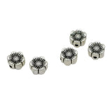 50pcs Antique Silver Flower Beads 8mm Spacer DIY Jewelry Accessories