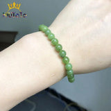 Canada Jade Round Stone Beads for Jewelry Making DIY 7.5''
