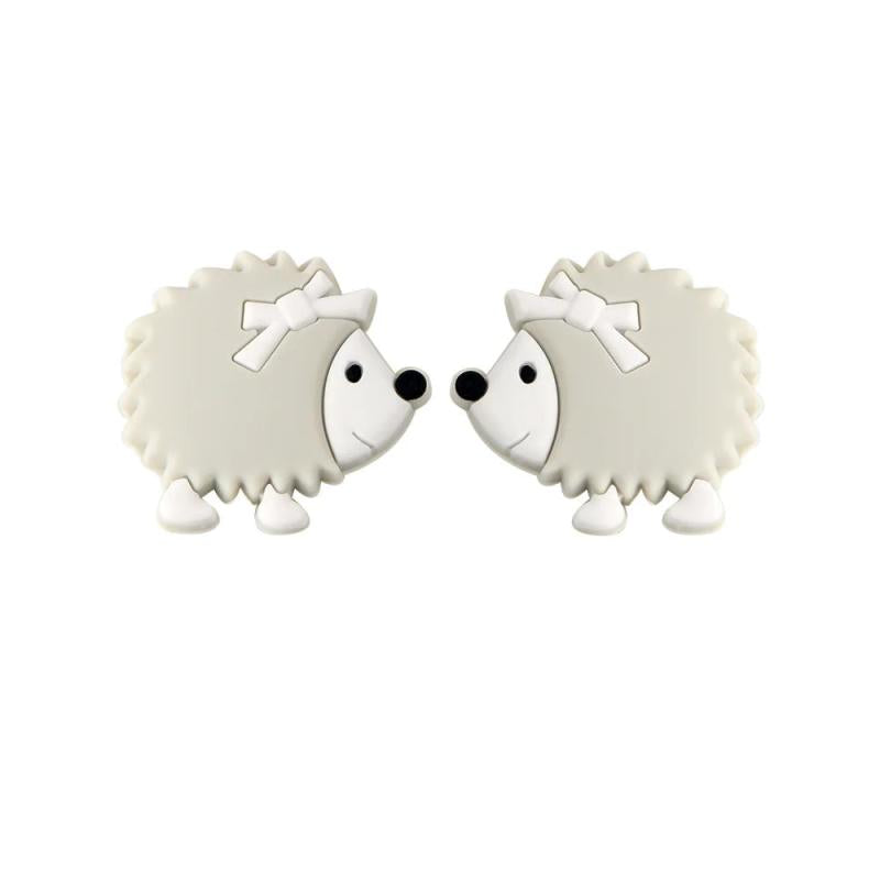Kovict 10pc Hedgehog Silicone Beads Food Silicone Teether DIY Nursing Necklace