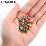 3mm Glass Seed Beads Box Set Charms Crystal Spacer Beads Jewelry Making