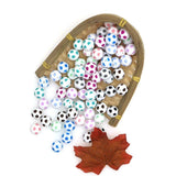 Kovict 10pcs 15mm Silicone Football Teether Beads Baby Teething Bracelet