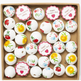 20mm 20pcs/Pack Wooden Beads DIY Home Decoration Craft Children's Toys Bracelet