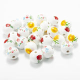 20mm 20pcs/Pack Wooden Beads DIY Home Decoration Craft Children's Toys Bracelet