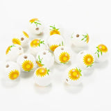 20mm 20pcs/Pack Wooden Beads DIY Home Decoration Craft Children's Toys Bracelet
