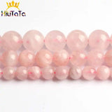Madagascar Rose Quartz Stone Beads 15'' 6/8/10mm