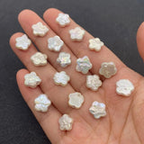 Baroque Pearl Beads Freshwater Flower Charms DIY Necklace Earring
