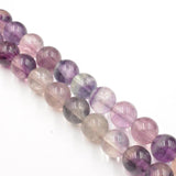 4-12mm Purple Fluorite Round Beads for Jewelry Making DIY
