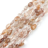 Copper Titanium Rutilated Quartzs Stone Beads for Jewellery Making Necklace