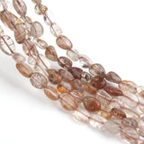 Copper Titanium Rutilated Quartzs Stone Beads for Jewellery Making Necklace