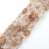 Copper Titanium Rutilated Quartzs Stone Beads for Jewellery Making Necklace