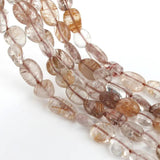 Copper Titanium Rutilated Quartzs Stone Beads for Jewellery Making Necklace