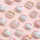 5pcs Colorful Shell Print Beads Diy Necklace Material