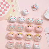 5pcs Colorful Shell Print Beads Diy Necklace Material