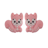 10pcs Mini Squirrel Silicone Beads for DIY Jewelry Making