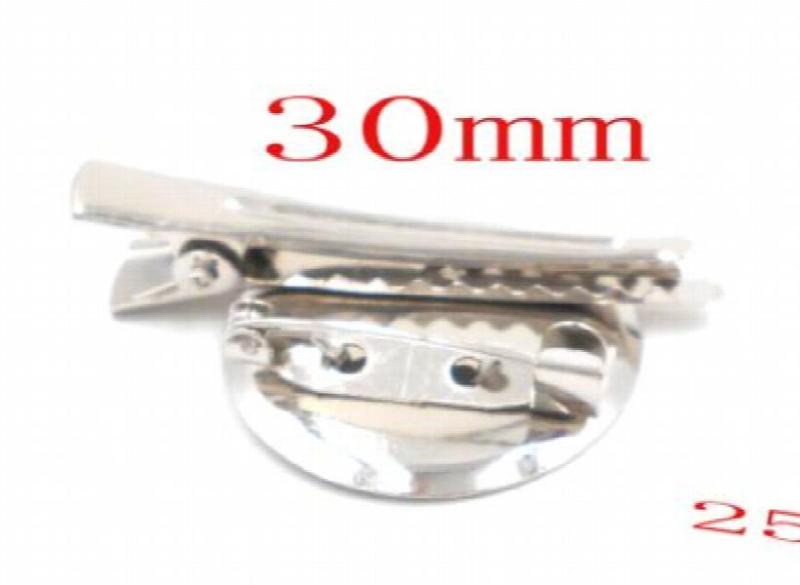 30 pcs 25mm/30mm Silver Brooch Back Bar Base Spacers DIY Jewelry Findings