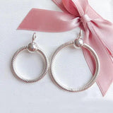 Silver O Pendant with Pave O Pendant Dangle Charm