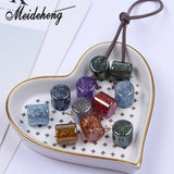 14mm Middle Hole Barrel Bling Beads Glitter Cylinder 20pcs