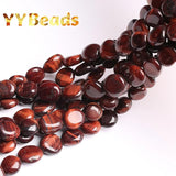 Natural Red Tiger Eye Stone Beads for Jewelry Making