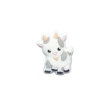 Chenkai 10pcs Goat Shaped Silicone Beads BPA Teething Dummy Necklace Toy Gift