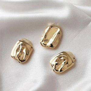10PCS Irregular Resin Earrings Charms Metallic Texture for Jewelry Making DIY