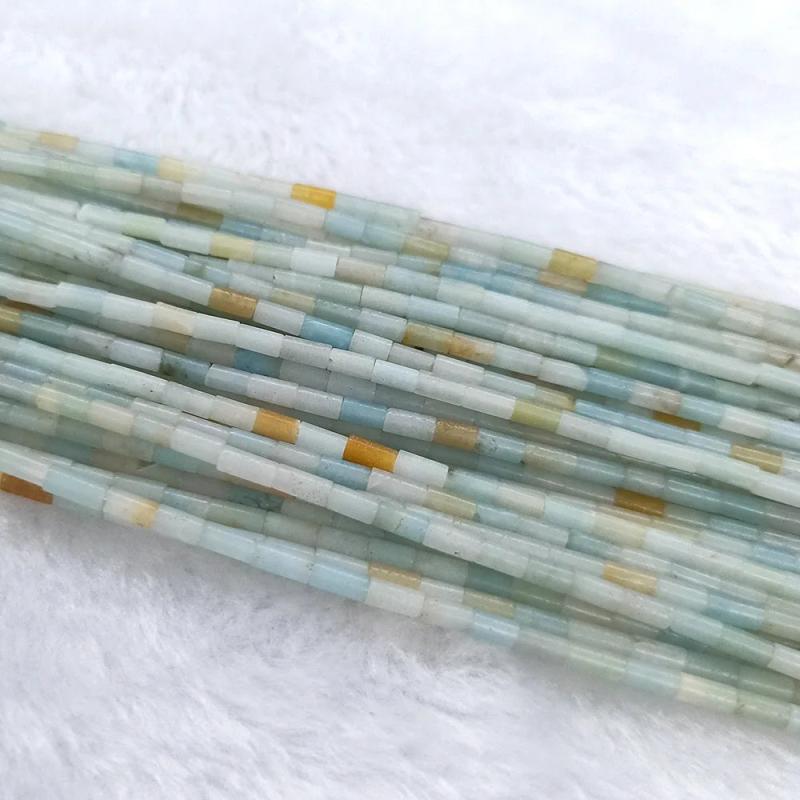 2x4mm Turquoise Beads Flat Natural Stone Loose Beads for DIY Bracelet
