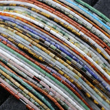2x4mm Turquoise Beads Flat Natural Stone Loose Beads for DIY Bracelet