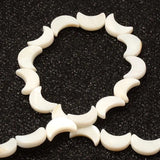 Natural Shell Moon Shaped Pendant Spacer Beads for Jewelry Making