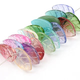 11x18mm Retro Leaf Lampwork Beads for Jewelry Making - Gradient Glass Beads