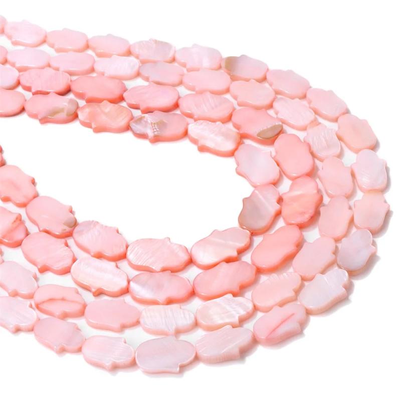 Fatima Shape Dyed Beads Mother of Pearl Bead 12x18mm