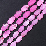 Fatima Smooth Palm Shape Shell Beads Natural Mother of Pearl Beads