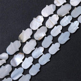 Fatima Smooth Palm Shape Shell Beads Natural Mother of Pearl Beads