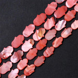 Fatima Smooth Palm Shape Shell Beads Natural Mother of Pearl Beads