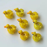 5pcs Lampwork Duck Shape Beads For DIY Bracelet Making