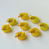 5pcs Lampwork Duck Shape Beads For DIY Bracelet Making